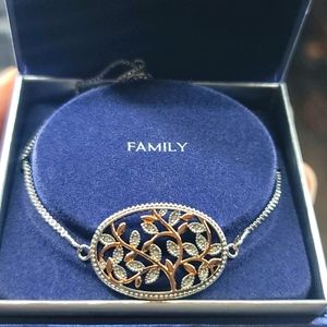 New Believe by Brilliance Two Tone Family Bracelet